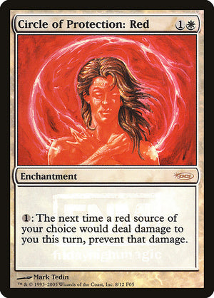 Circle of Protection: Red (8) [Friday Night Magic 2005]