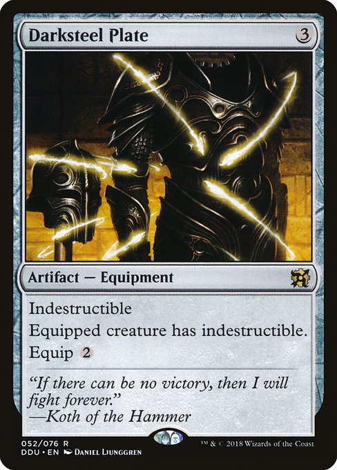 Darksteel Plate (52) [Duel Decks: Elves vs. Inventors]