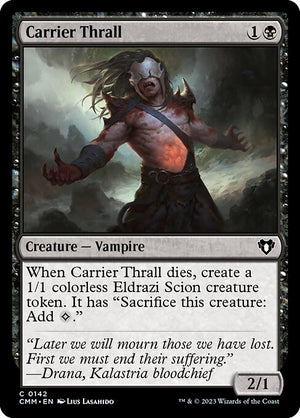 Carrier Thrall (142) [Commander Masters]