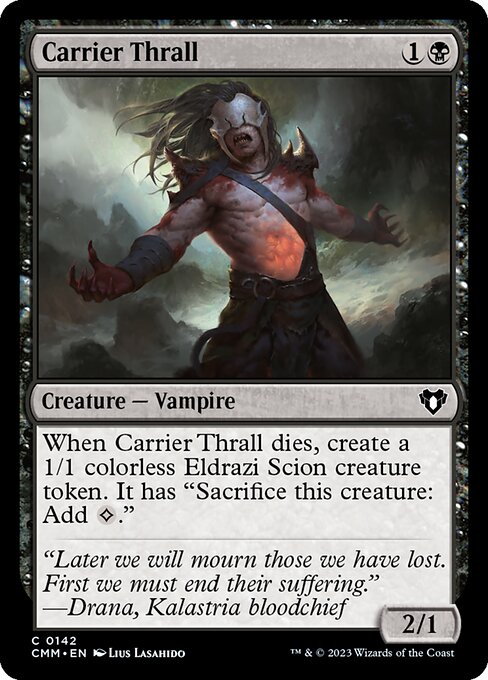 Carrier Thrall (142) [Commander Masters]