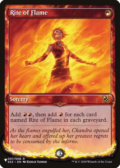 Rite of Flame (SS3-7) [The List]