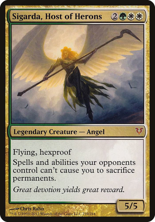 Sigarda, Host of Herons (Avacyn Restored) (210) [Oversize Cards]