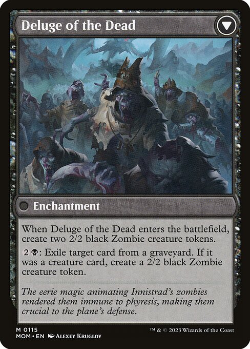 Invasion of Innistrad // Deluge of the Dead (115) [March of the Machine] Reverse