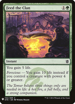 Feed the Clan (KTK-132) [The List]