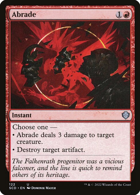 Abrade (122) [Starter Commander Decks]