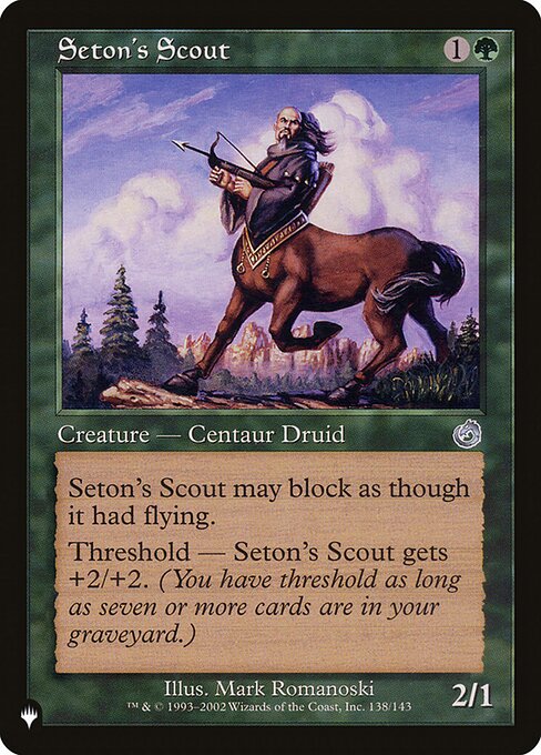 Seton's Scout (TOR-138) [The List]