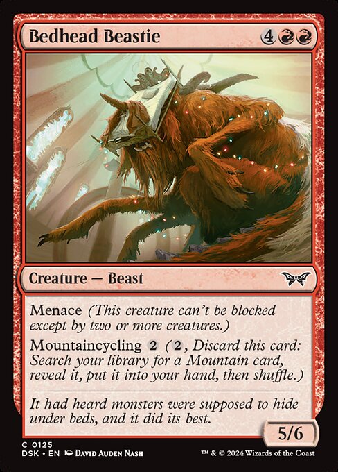 Bedhead Beastie (125) [Duskmourn: House of Horror]