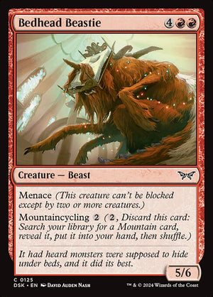Bedhead Beastie (125) [Duskmourn: House of Horror]