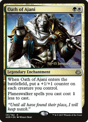 Oath of Ajani (131s) [Aether Revolt Promos]