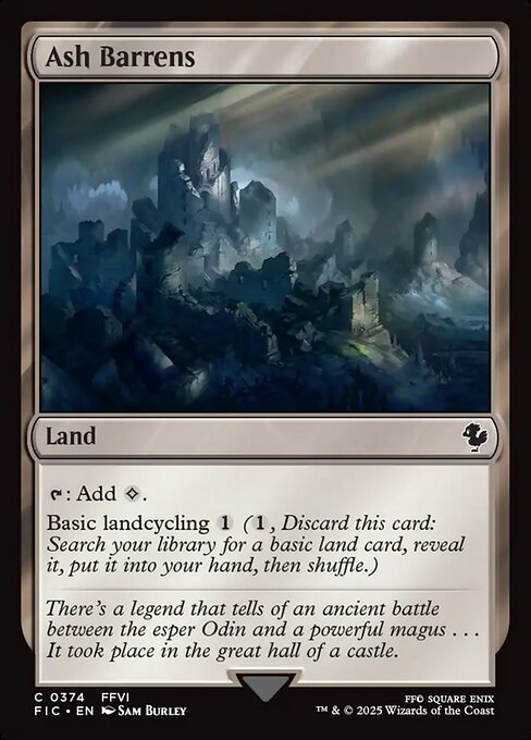Ash Barrens (374) [Final Fantasy Commander]