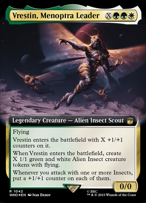 Vrestin, Menoptra Leader (1042) [Doctor Who] [Extended Art]