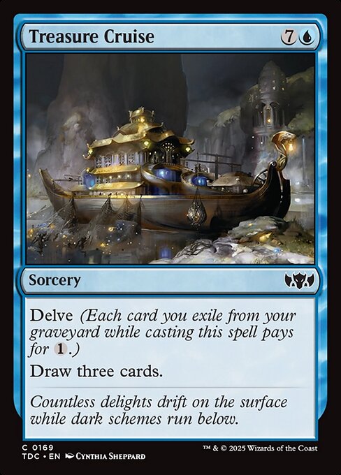 Treasure Cruise (169) [Tarkir: Dragonstorm Commander]