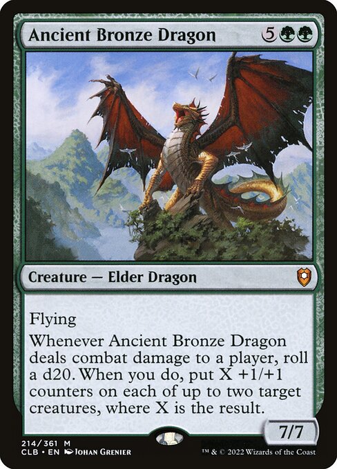 Ancient Bronze Dragon (214) [Commander Legends: Battle for Baldur's Gate]