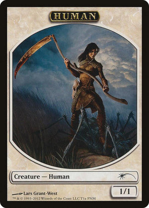 Human // Wolf Double-Sided Token (1a // 1b) [FNM Promos]