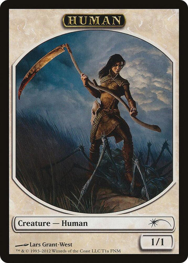 Human // Wolf Double-Sided Token (1a // 1b) [FNM Promos]