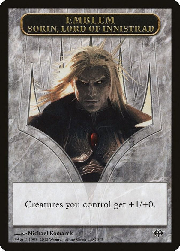 Emblem - Sorin, Lord of Innistrad (3) [Dark Ascension]