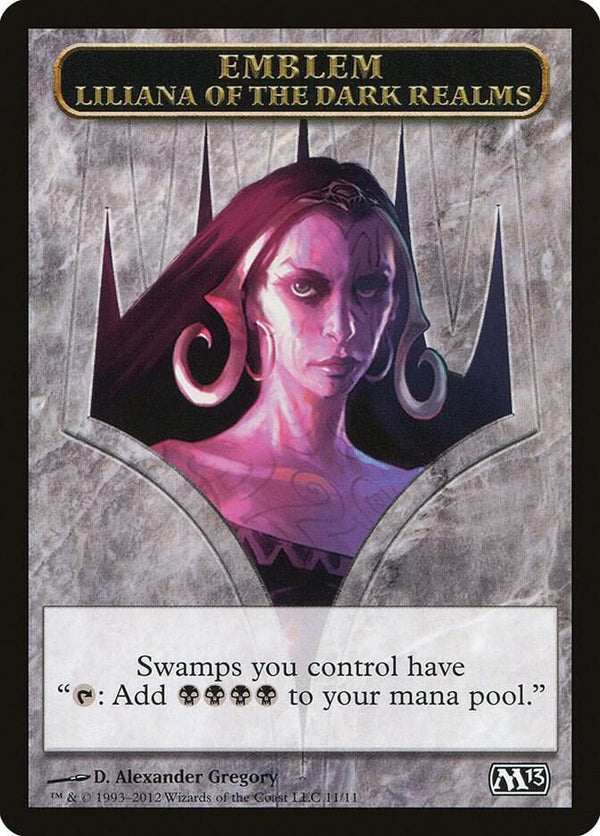 Emblem - Liliana of the Dark Realms (11) [Magic 2013]
