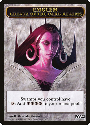 Emblem - Liliana of the Dark Realms (12) [Magic 2014]