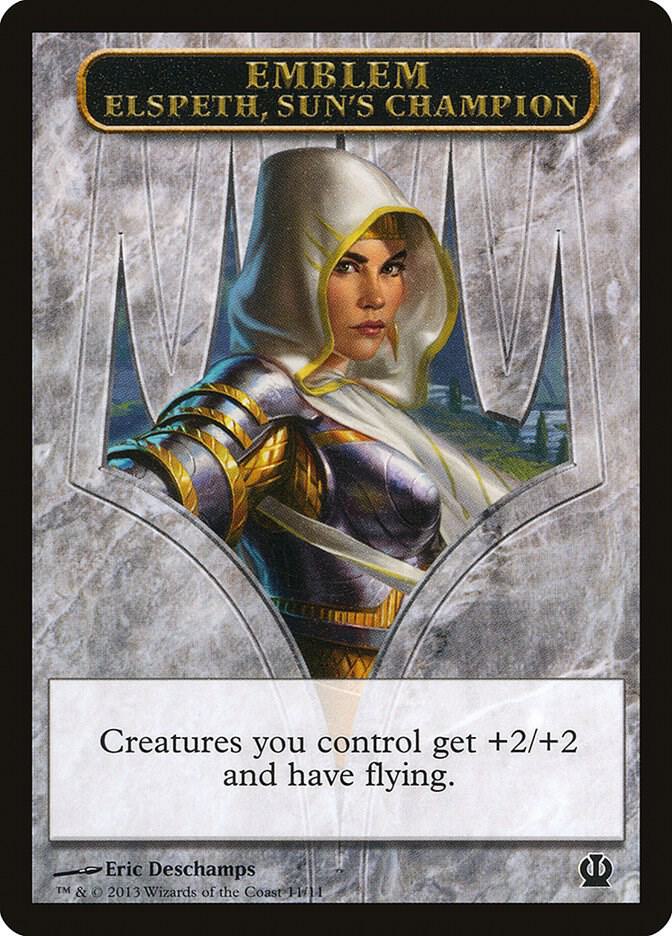 Emblem - Elspeth, Sun's Champion (11) [Theros]