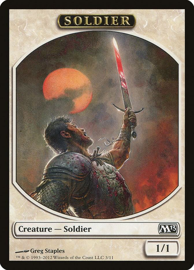Soldier Token (3) [Magic 2013]