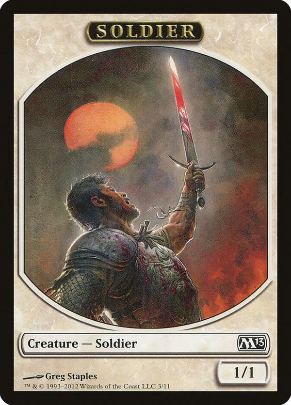 Soldier Token (3) [Magic 2013]
