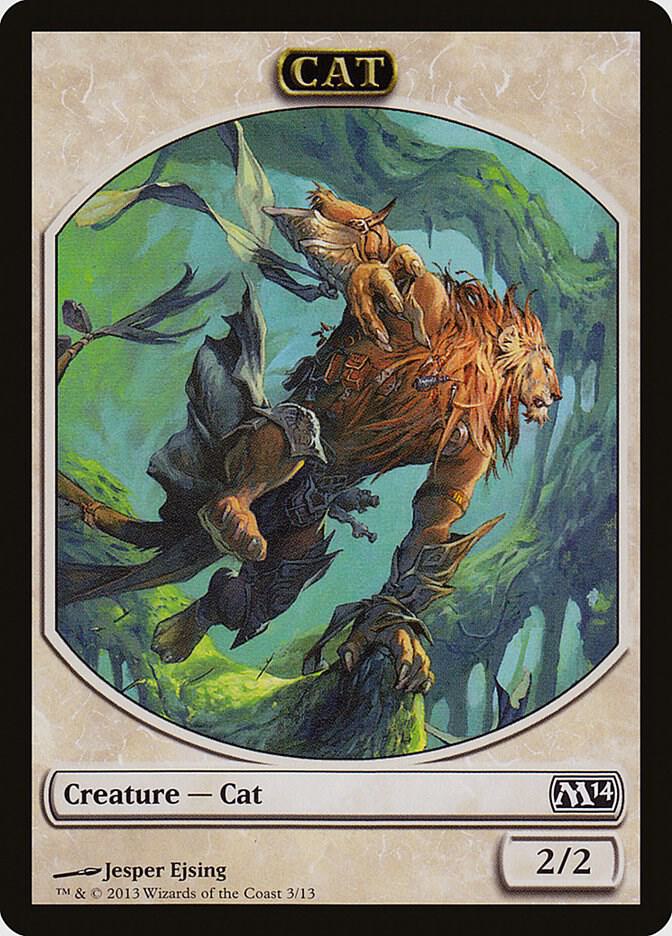 Cat Token (3) [Magic 2014]
