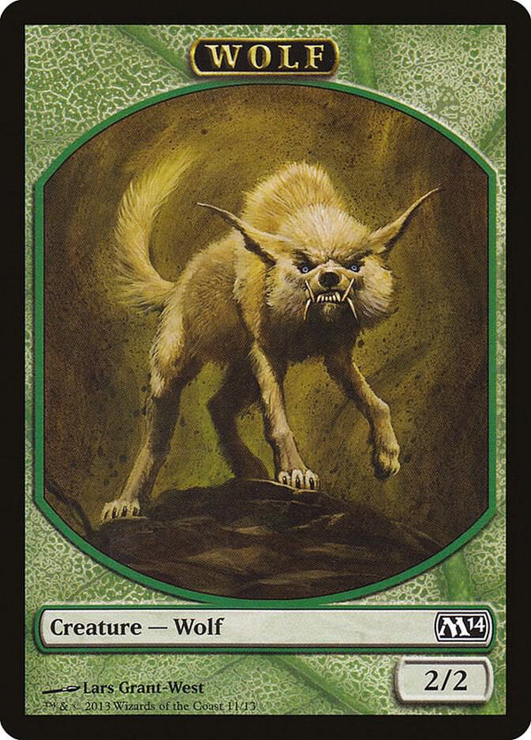 Wolf Token (11) [Magic 2014]