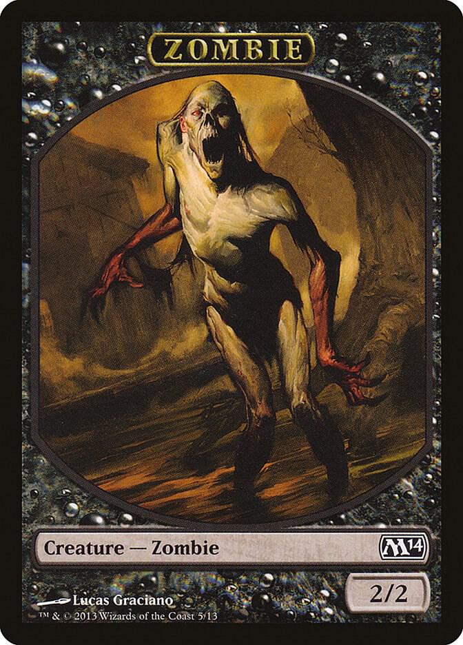 Zombie Token (5) [Magic 2014]