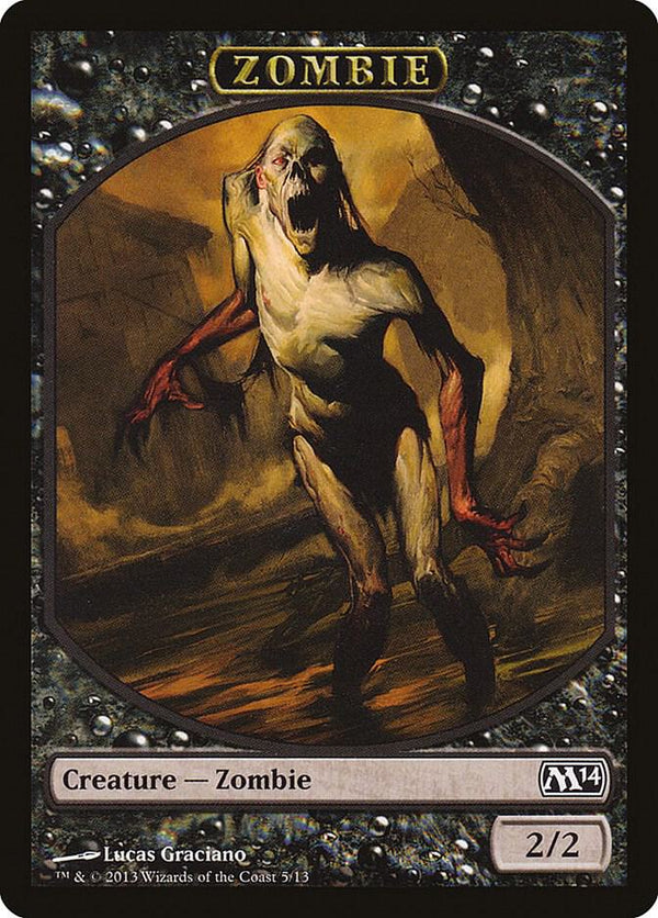 Zombie Token (5) [Magic 2014]