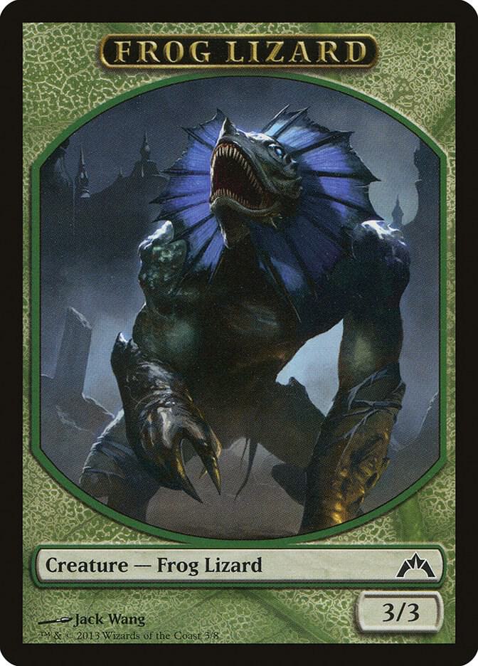 Frog Lizard Token (3) [Gatecrash]