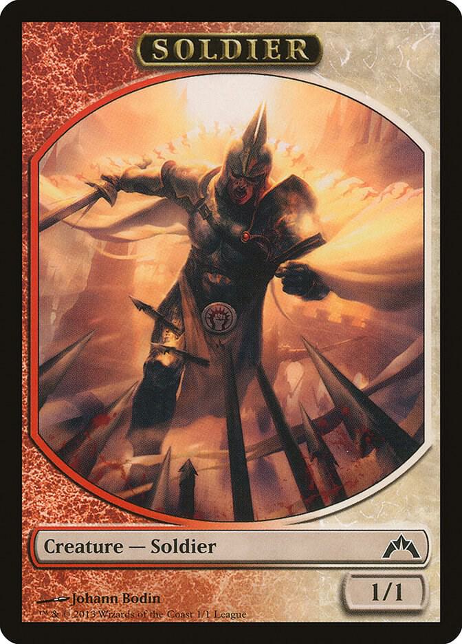 Soldier Token (Gatecrash) (1) [League Promos]