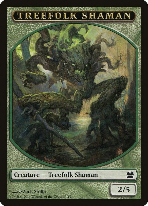 Treefolk Shaman Token (13) [Modern Masters]