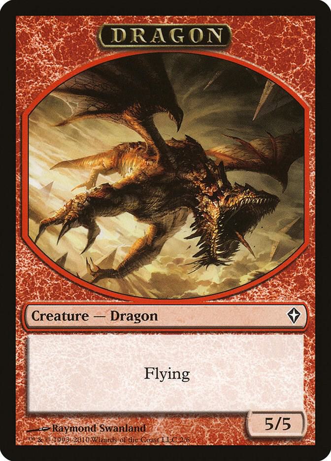 Dragon Token (2) [Worldwake]