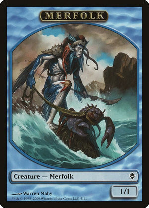 Merfolk Token (5) [Zendikar]