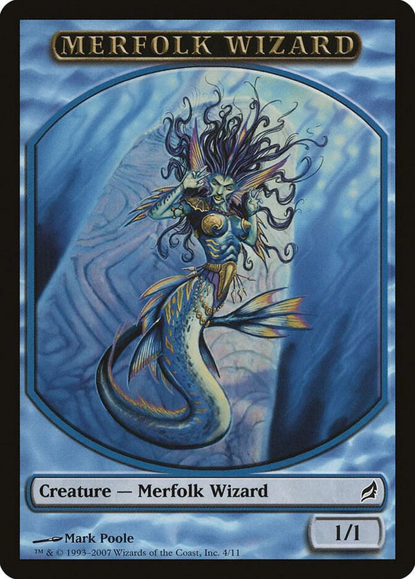 Merfolk Wizard Token (4) [Lorwyn]