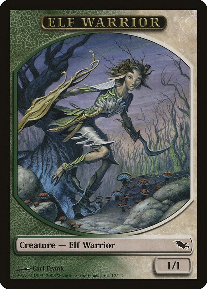 Elf Warrior Token (12) [Shadowmoor]
