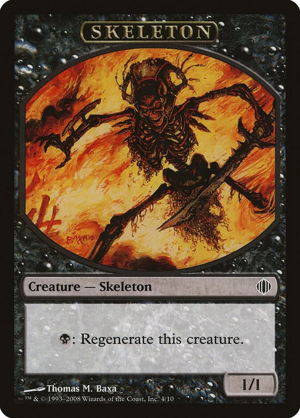 Skeleton Token (4) [Shards of Alara]