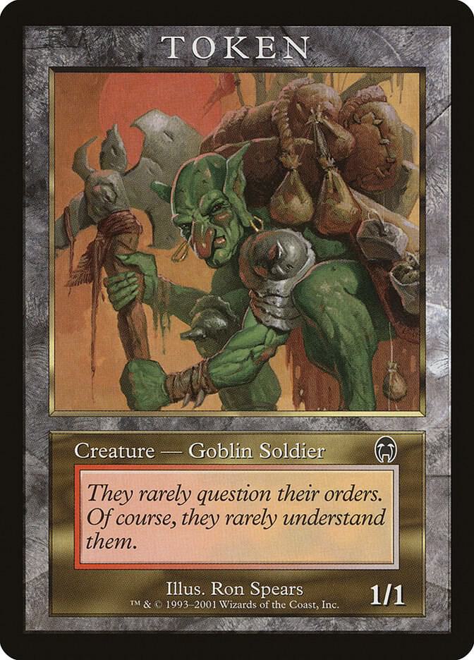 Goblin Soldier Token (APC) [Magic Player Rewards]