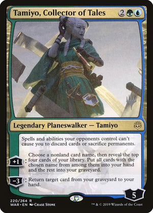 Tamiyo, Collector of Tales (220p) [War of the Spark Promos]