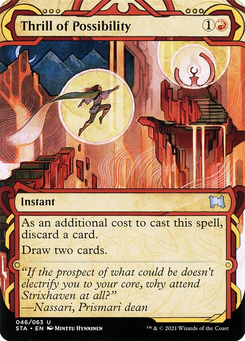 Thrill of Possibility (46) [Strixhaven Mystical Archive] [Showcase, Borderless]