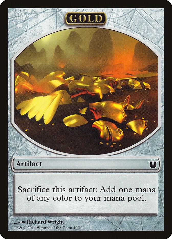 Gold Token (10) [Born of the Gods]