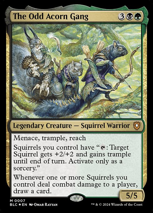 The Odd Acorn Gang (7) [Bloomburrow Commander]