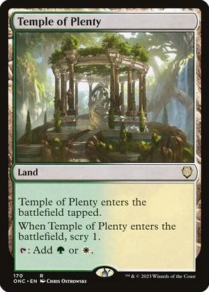 Temple of Plenty (170) [Phyrexia: All Will Be One Commander]