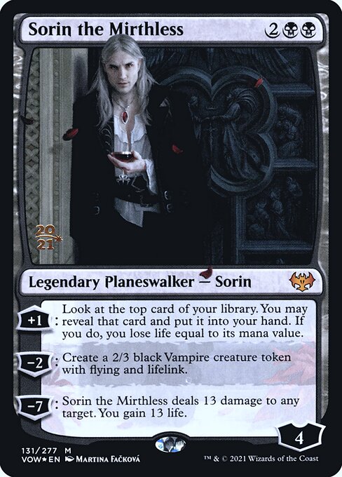 Sorin the Mirthless (131s) [Innistrad: Crimson Vow Promos]