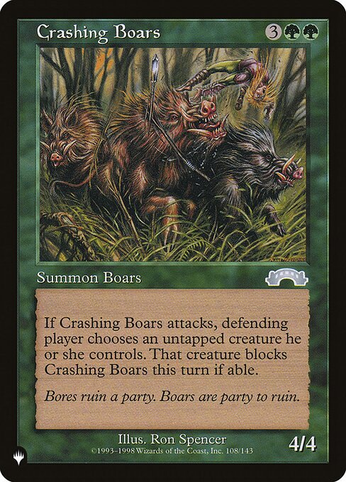 Crashing Boars (EXO-108) [The List]
