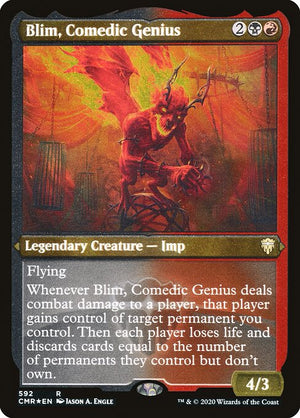 Blim, Comedic Genius (592) [Commander Legends] [Etched]