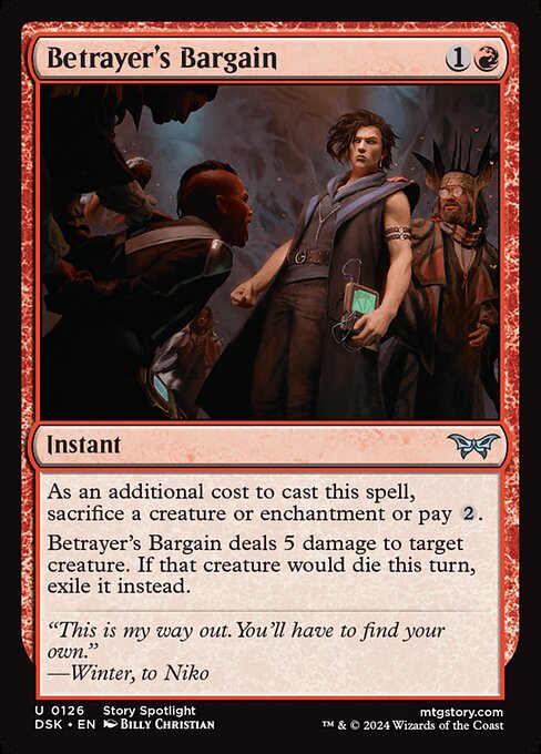 Betrayer's Bargain (126) [Duskmourn: House of Horror]