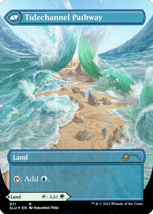 Barkchannel Pathway // Tidechannel Pathway (11) [Secret Lair: Ultimate Edition] [Borderless] Reverse