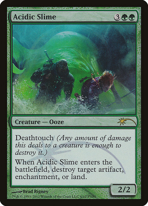 Acidic Slime (6) [Friday Night Magic 2012]