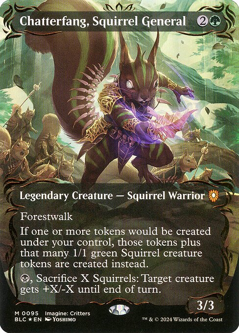 Chatterfang, Squirrel General (95) [Bloomburrow Commander]